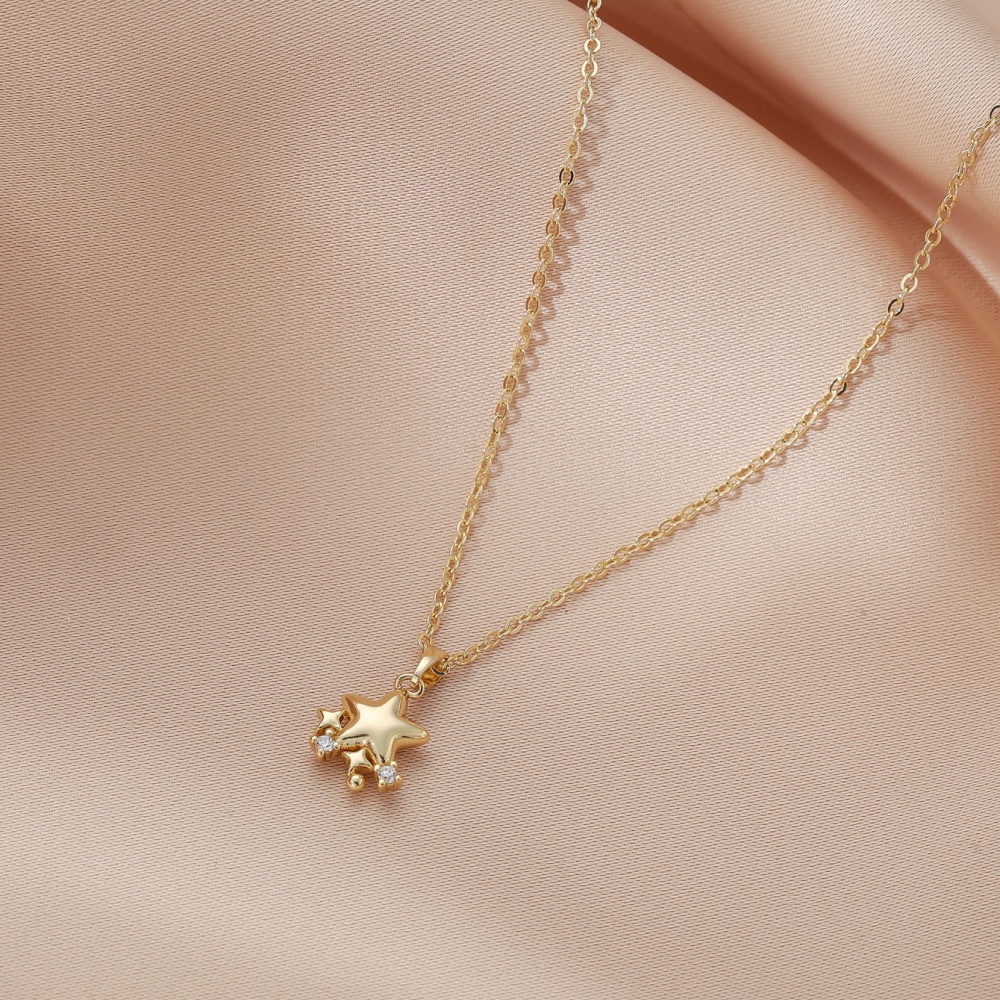 Exquisite High-Quality Copper Star Necklace for Women